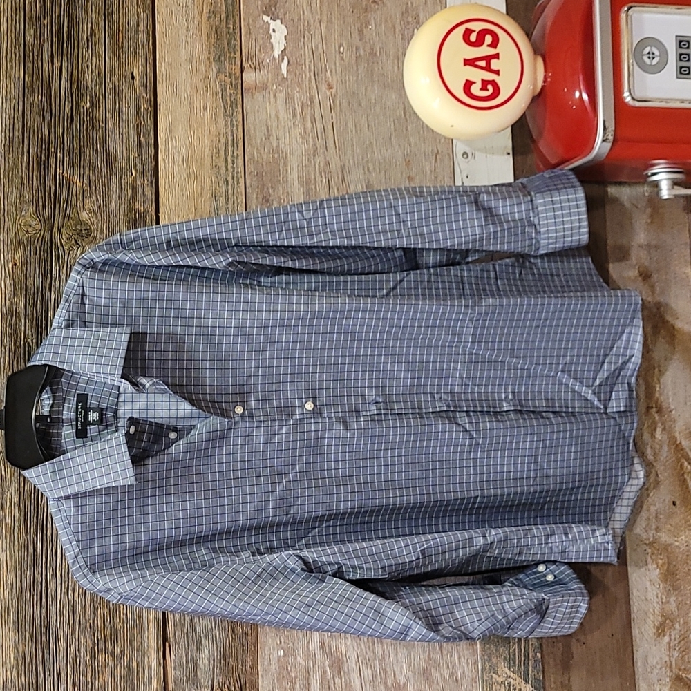 Structure  fitted mens long sleeve  shirt